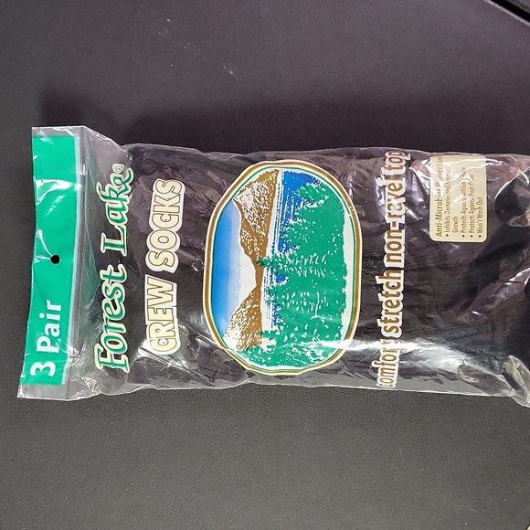 Haband | Underwear & Socks | Haband Forest Lake 3 Pair Of Black Crew Socks  | Poshmark